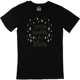 Cix Sleeping Under the Stars Siyah Erkek T-shirt