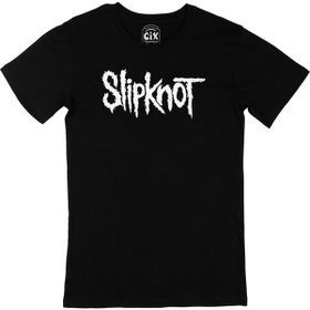 Cix Slipknot Logo Tasarımlı Siyah Erkek T-shirt