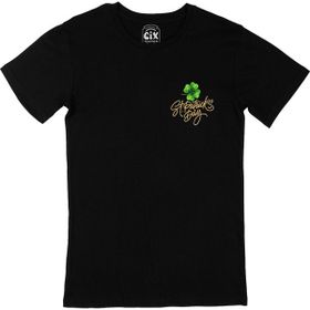 Cix St Patricks Day Cep Logo Tasarımlı Siyah T-shirt