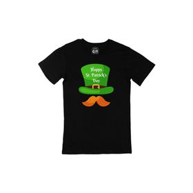 Cix St Patricks Day Şapkalı Siyah Erkek T-shirt