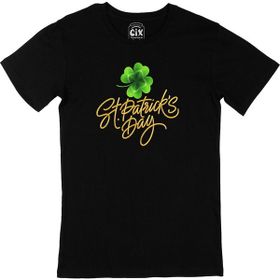 Cix St Patricks Day Siyah Erkek T-shirt