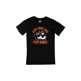 Cix Stay Home Play Game Siyah Erkek T-shirt