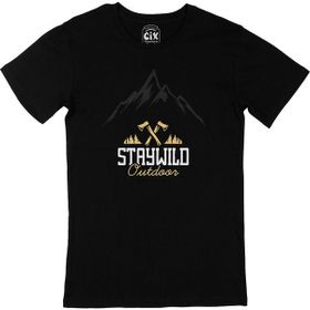 Cix Stay Wild Outdoor Siyah Erkek T-shirt