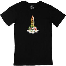 Cix Summer Beach Party Siyah Erkek T-shirt