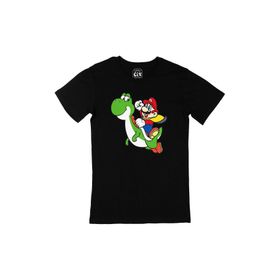 Cix Süper Mario Ejderha Siyah Erkek T-shirt