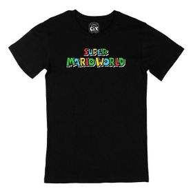 Cix Super Mario World Siyah Erkek T-shirt