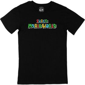 Cix Super Mario World Siyah Erkek T-shirt