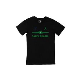 Cix Suudi Arabistan Tokyo 2020 Olimpiyatları Siyah Erkek T-shirt