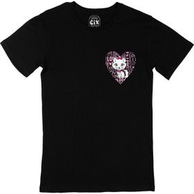 Cix Tatlı Kedicik Siyah Erkek T-shirt