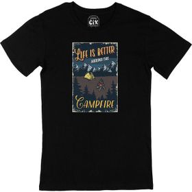 Cix The Campfire Siyah Erkek T-shirt