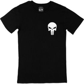 Cix The Punisher Cep Logo Tasarımlı Siyah T-shirt