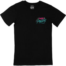 Cix Think Positive Cep Logo Tasarımlı Siyah Erkek T-shirt