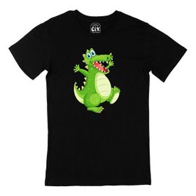 Cix Timsah Siyah Erkek T-shirt