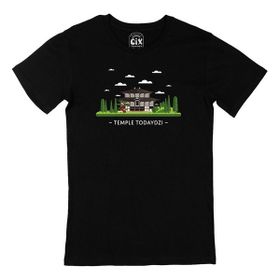 Cix Todaiji Tapınağı Siyah Erkek T-shirt
