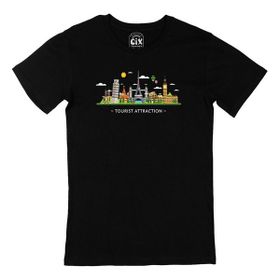 Cix Tourist Attraction Siyah Erkek T-shirt