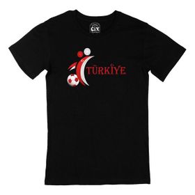 Cix Türkiye Euro 2020 Siyah Erkek T-shirt