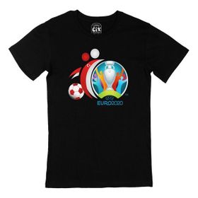 Cix Türkiye Euro 2020 Siyah Erkek T-shirt