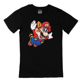 Cix Uçan Mario Siyah Tişört