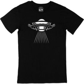Cix Ufo Tasarımlı Siyah Erkek T-shirt