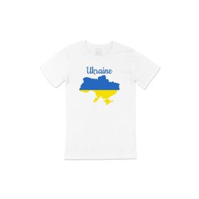 Cix Ukrayna Haritalı ve Bayraklı Beyaz T-shirt