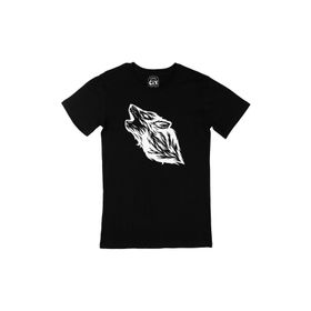Cix Uluyan Kurt Başlı Siyah T-shirt