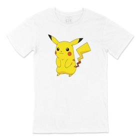 Cix Utangaç Pikachu Beyaz T-shirt