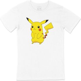 Cix Utangaç Pikachu Beyaz T-shirt