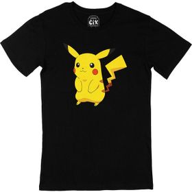 Cix Utangaç Pikachu Siyah T-shirt