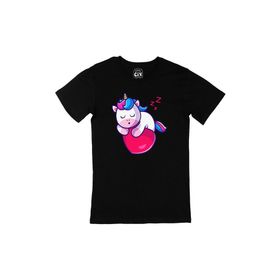 Cix Uykucu Unicorn Siyah T-shirt