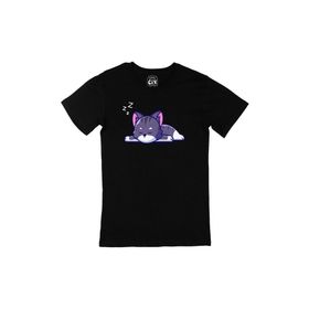 Cix Uyuyan Kedi Siyah T-shirt