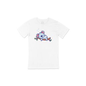 Cix Uyuyan Koala Beyaz T-shirt