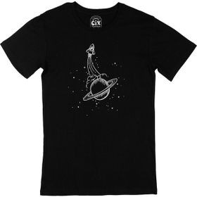 Cix Uzay Roketli Siyah T-shirt