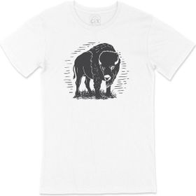 Cix Vahşi Bizonlu Siyah Erkek T-shirt