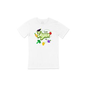 Cix Vegan Day Beyaz T-shirt