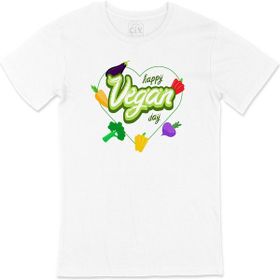 Cix Vegan Day Beyaz T-shirt