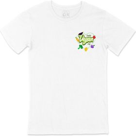 Cix Vegan Day Cep Logo Tasarımlı Beyaz Erkek T-shirt