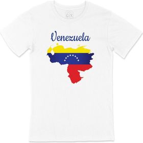 Cix Venezuela Haritalı ve Bayraklı T-shirt