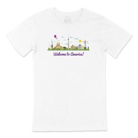Cix Welcome To America Beyaz T-shirt