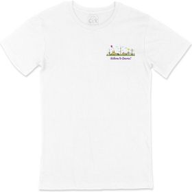 Cix Welcome To America Cep Logo Tasarımlı Beyaz Erkek T-shirt