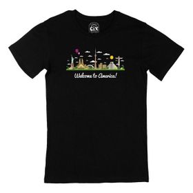 Cix Welcome To America Siyah T-shirt