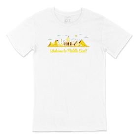 Cix Welcome To Middle East Beyaz T-shirt