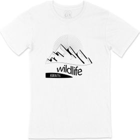 Cix Wild Life Awaits Beyaz T-shirt