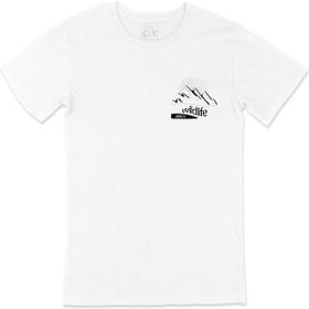 Cix Wild Life Awaits Cep Logo Tasarımlı Beyaz Erkek T-shirt
