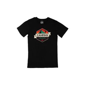 Cix Wild Life Camping Siyah T-shirt
