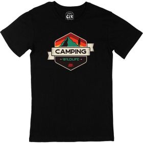 Cix Wild Life Camping Siyah T-shirt