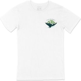 Cix Wild Life World Beyaz Cep Logo Tasarımlı Erkek T-shirt