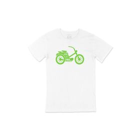 Cix Yeşil Bisiklet Beyaz T-shirt