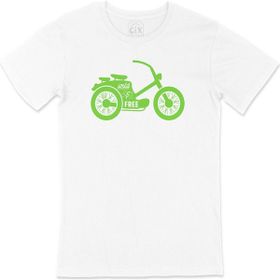 Cix Yeşil Bisiklet Beyaz T-shirt