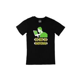 Cix Yeşil Do Not Be Emotional Siyah T-shirt