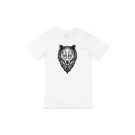 Cix Yeşil Gözlü Kurt Beyaz T-shirt